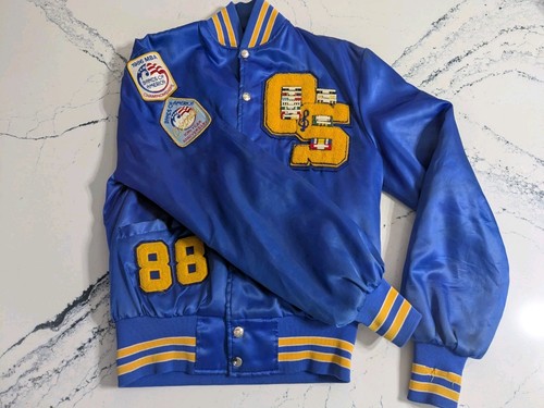 Vtg 1988 satin bomber - 1988, high